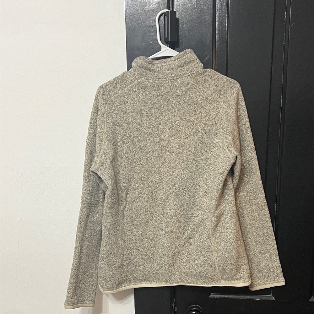 Patagonia Woman’s Tan Zip-Up Sweater - Picture 2 of 5